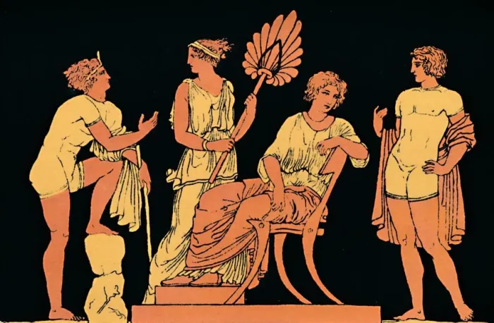 Framed Print : Iphigenia and Orestes, 1880. Artist: Antique Framed Print : Iphigenia and Orestes, 1880. Artist: Antique