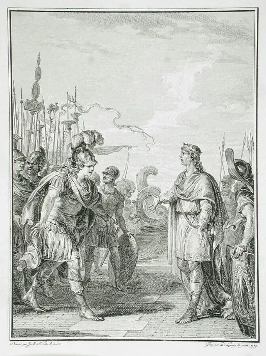 Framed Print : Iphis, 1779. Creator: Nicolas de Launay Framed Print : Iphis, 1779. Creator: Nicolas de Launay