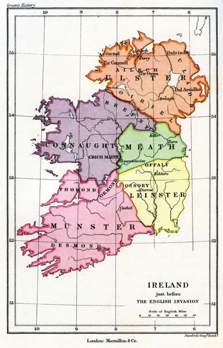Framed Print : Ireland just before the English (Norman) invasion, 1169 (1893) Framed Print : Ireland just before the English (Norman) invasion, 1169 (1893)