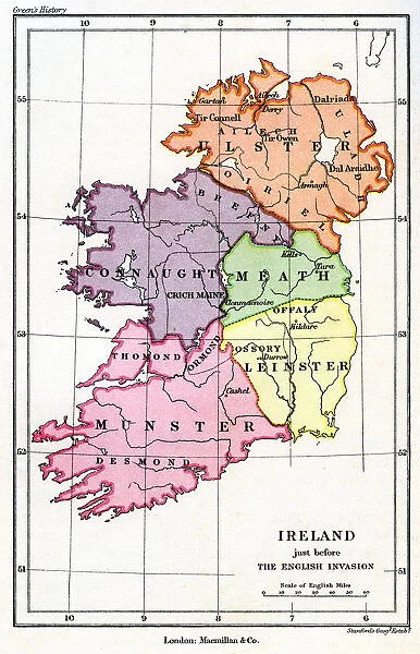 Ireland just before the English (Norman) invasion, 1169 (1893)