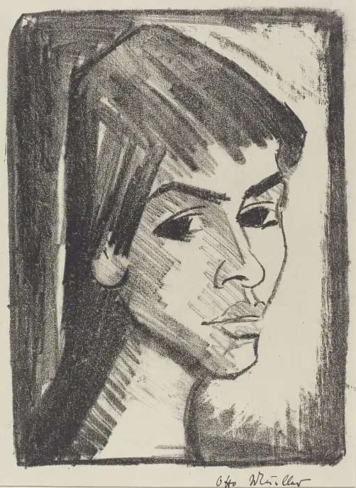 Framed Print : Irene Altman, 1921 / 1922. Creator: Otto Mueller Framed Print : Irene Altman, 1921 / 1922. Creator: Otto Mueller