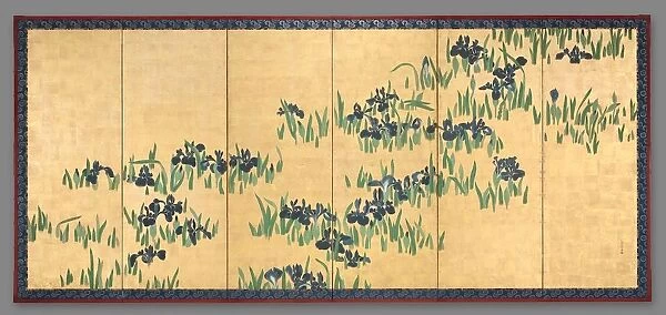 Irises, 1700s. Creator: Watanabe Shik? (Japanese, 1683-1755)