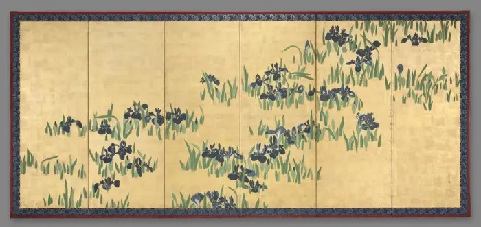Framed Print : Irises, 1700s. Creator: Watanabe Shik? (Japanese, 1683-1755) Framed Print : Irises, 1700s. Creator: Watanabe Shik? (Japanese, 1683-1755)