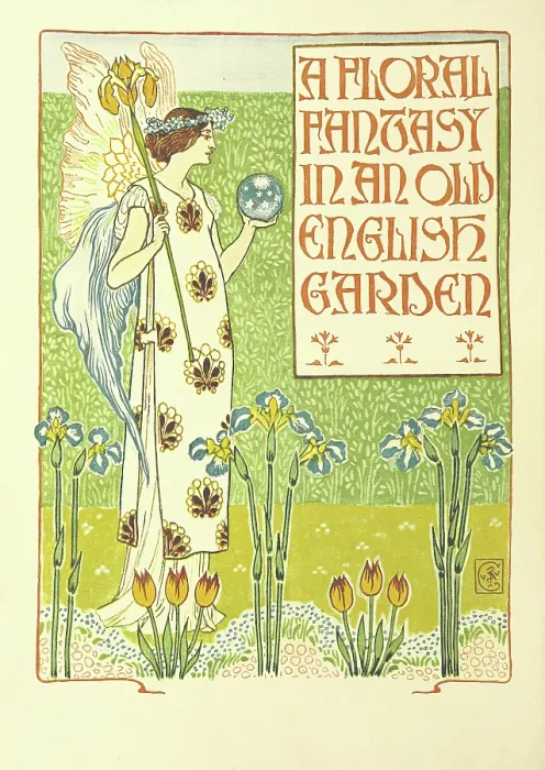 Framed Print : Irises, 1899. Creator: Walter Crane Framed Print : Irises, 1899. Creator: Walter Crane
