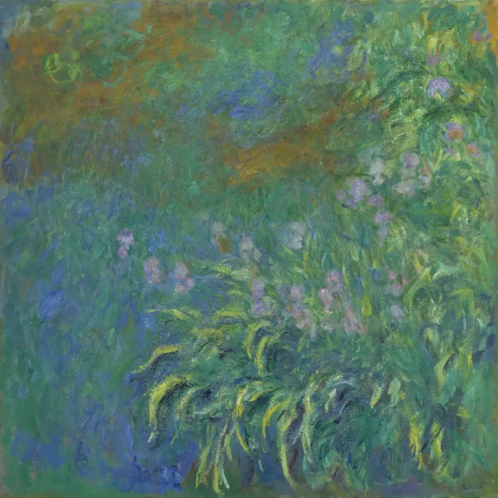 Framed Print : Irises, 1914 / 17. Creator: Claude Monet Framed Print : Irises, 1914 / 17. Creator: Claude Monet