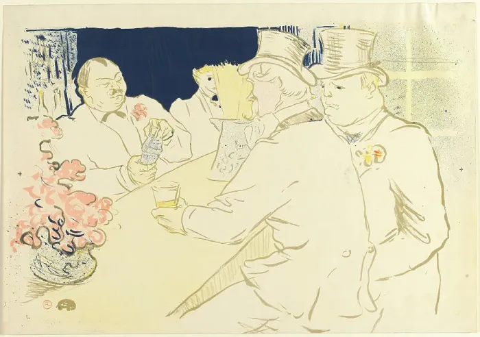 Framed Print : Irish and American Bar, Rue Royale, 1895. Creator: Toulouse-Lautrec, Henri, de (1864-1901) Framed Print : Irish and American Bar, Rue Royale, 1895. Creator: Toulouse-Lautrec, Henri, de (1864-1901)