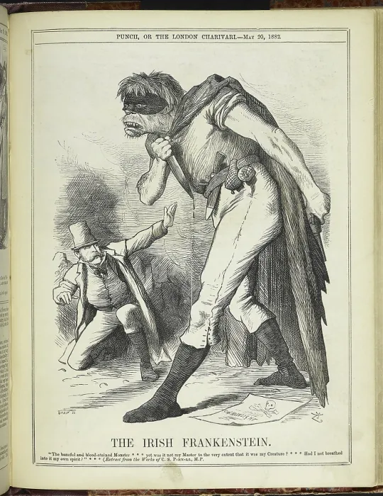 Framed Print : The Irish Frankenstein, 1882. Creator: Unknown Framed Print : The Irish Frankenstein, 1882. Creator: Unknown