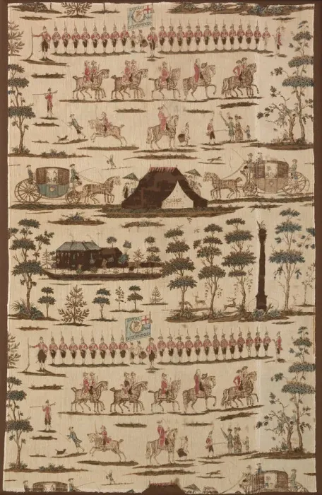 Framed Print : The Irish Volunteers (Furnishing Fabric), Kildare, 1782. Creator: Thomas Harpur Framed Print : The Irish Volunteers (Furnishing Fabric), Kildare, 1782. Creator: Thomas Harpur