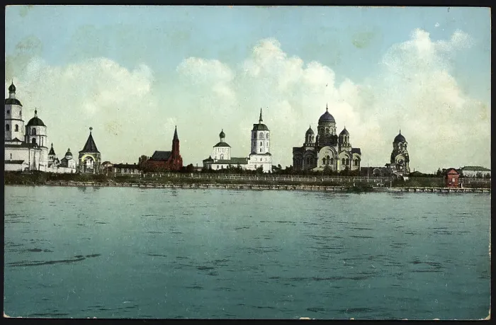Framed Print : Irkutsk. City View From the Angara River, 1904-1914. Creator: Unknown Framed Print : Irkutsk. City View From the Angara River, 1904-1914. Creator: Unknown