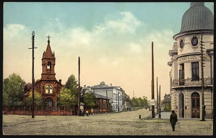 Framed Print : Irkutsk German church, 1904-1914. Creator: Unknown Framed Print : Irkutsk German church, 1904-1914. Creator: Unknown