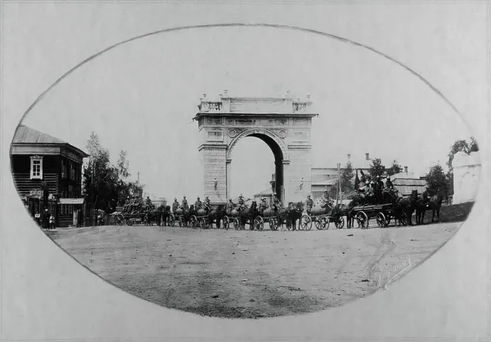 Framed Print : Irkutsk police fire brigade. Convoy of the third part, 1894. Creator: R Prorokov Framed Print : Irkutsk police fire brigade. Convoy of the third part, 1894. Creator: R Prorokov