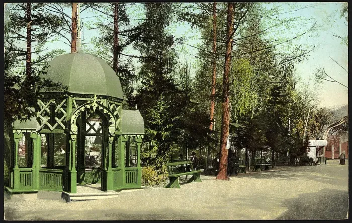 Framed Print : Irkutsk Quartermaster's Garden. Alcove, 1904-1914. Creator: Unknown Framed Print : Irkutsk Quartermaster's Garden. Alcove, 1904-1914. Creator: Unknown