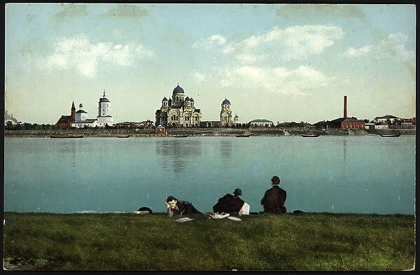 Irkutsk View of the city from Love Island, 1904-1914. Creator: Unknown