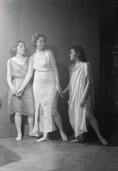 Irma Duncan dancers, 1933 Apr. 24. Creator: Arnold Genthe