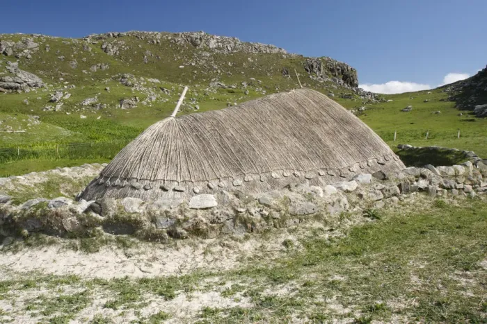 Framed Print : Iron Age house, Lewis, Outer Hebrides, Scotland, 2009 Framed Print : Iron Age house, Lewis, Outer Hebrides, Scotland, 2009
