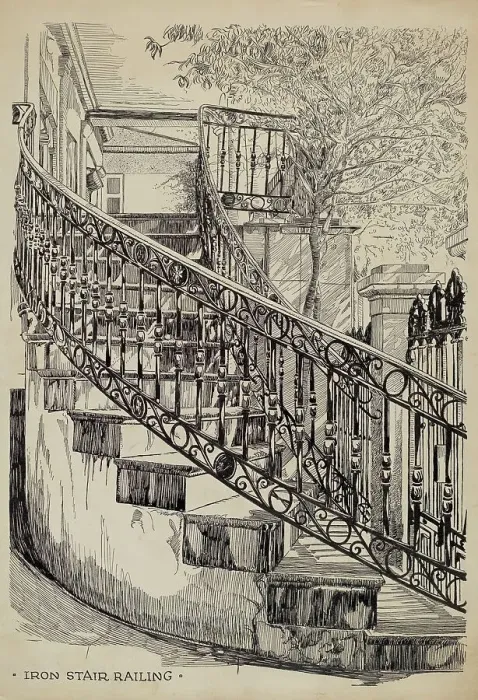 Framed Print : Iron Balcony, c. 1936. Creator: Thomas Byrne Framed Print : Iron Balcony, c. 1936. Creator: Thomas Byrne