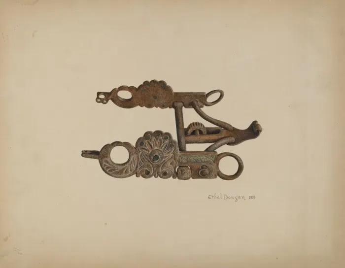Framed Print : Iron Bit, 1939. Creator: Ethel Dougan Framed Print : Iron Bit, 1939. Creator: Ethel Dougan