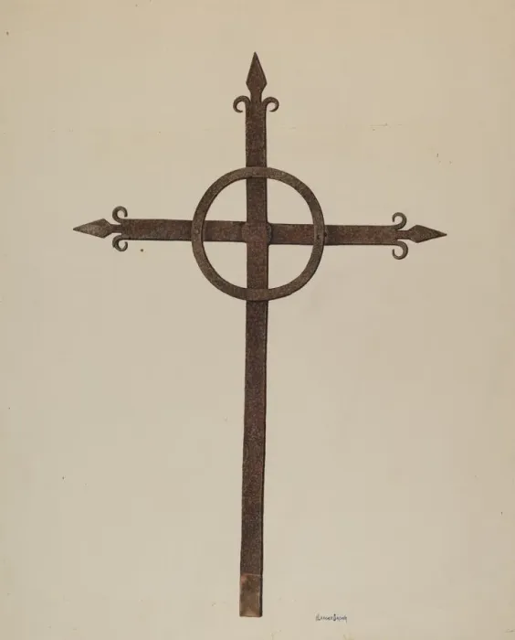 Framed Print : Iron Cross, c. 1938. Creator: H. Langden Brown Framed Print : Iron Cross, c. 1938. Creator: H. Langden Brown