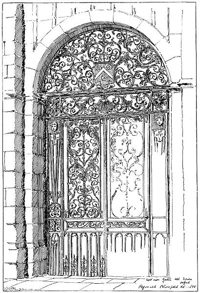Iron Gates All Souls, Oxford, 1899