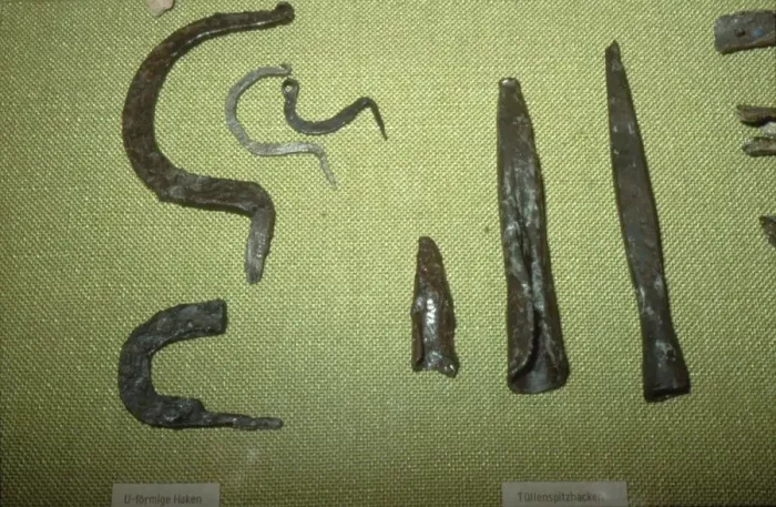 Framed Print : Iron Implements from the Celtic, Iron Age, Oppidum at Manching, Germany, 1st century BC Framed Print : Iron Implements from the Celtic, Iron Age, Oppidum at Manching, Germany, 1st century BC