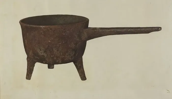 Framed Print : Iron Kettle, c. 1939. Creator: Herndon Hightower Framed Print : Iron Kettle, c. 1939. Creator: Herndon Hightower
