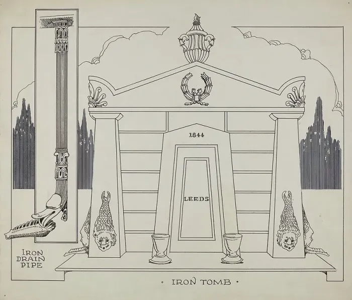 Framed Print : Iron Tomb, c. 1936. Creator: Thomas Byrne Framed Print : Iron Tomb, c. 1936. Creator: Thomas Byrne