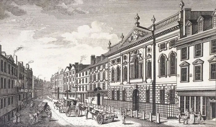 Framed Print : Ironmongers Hall, Fenchurch Street, London, c1750 Framed Print : Ironmongers Hall, Fenchurch Street, London, c1750