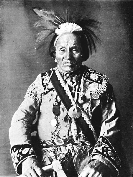 An Iroquois chief, 1912. Artist: Robert Wilson Shufeldt