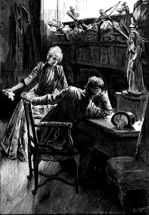 Framed Print : 'Is it not time, ' she asked, 'that this should cease?', 1890. Creator: R. Taylor