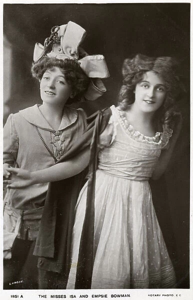 Isa and Empsie Bowman, British actresses, c1900s(?)