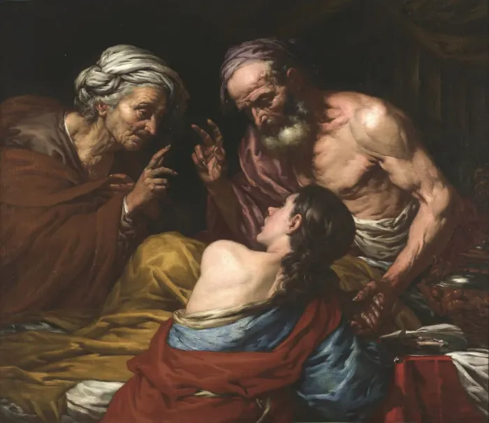 Framed Print : Isaac blessing Jacob, Between 1660 and 1670 Framed Print : Isaac blessing Jacob, Between 1660 and 1670