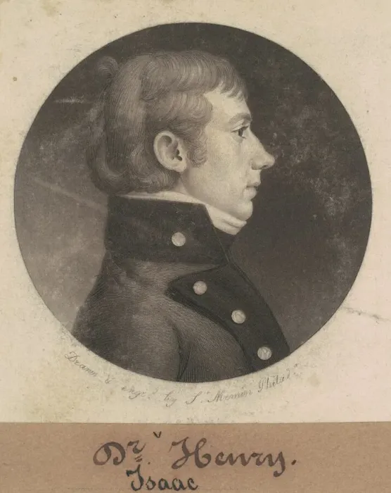 Framed Print : Isaac Henry, 1802. Creator: Charles Balthazar Julien Fevret de Saint-Memin Framed Print : Isaac Henry, 1802. Creator: Charles Balthazar Julien Fevret de Saint-Memin