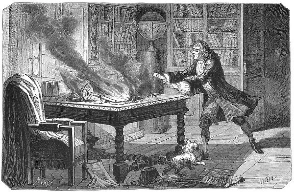 Isaac Newton, English scientist and mathematician, 1874