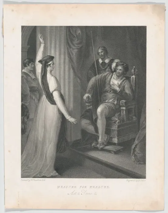 Framed Print : Isabella and Angelo (Shakespeare, Measure for Measure, Act 2, Scene 2), 1794. 1794. Creator: James Fittler Framed Print : Isabella and Angelo (Shakespeare, Measure for Measure, Act 2, Scene 2), 1794. 1794. Creator: James Fittler