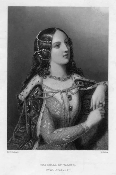 Framed Print : Isabella of Valois, second wife of Richard II, c1860. Artist: WH Mote Framed Print : Isabella of Valois, second wife of Richard II, c1860. Artist: WH Mote