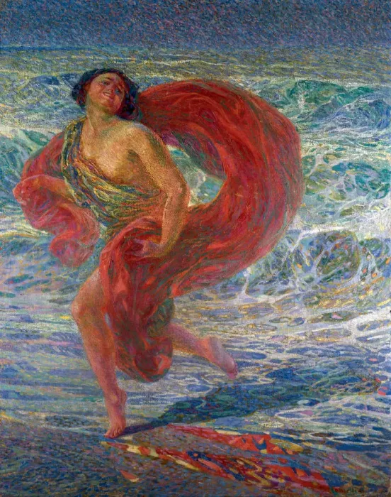 Framed Print : Isadora Duncan. (Gioia tirrena), 1914. Creator: Nomellini, Plinio (1866-1943) Framed Print : Isadora Duncan. (Gioia tirrena), 1914. Creator: Nomellini, Plinio (1866-1943)