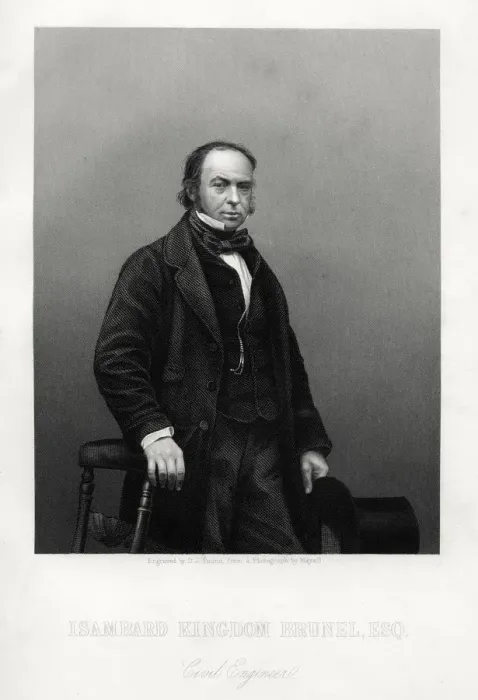 Framed Print : Isambard Kingdom Brunel, British engineer, c1880. Artist: DJ Pound Framed Print : Isambard Kingdom Brunel, British engineer, c1880. Artist: DJ Pound