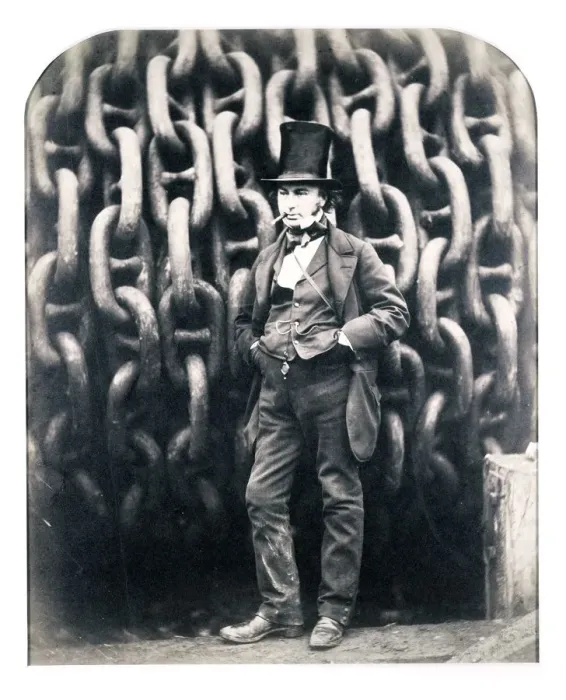 Framed Print : Isambard Kingdom Brunel, British engineer, 1857. Artist: Robert Howlett Framed Print : Isambard Kingdom Brunel, British engineer, 1857. Artist: Robert Howlett
