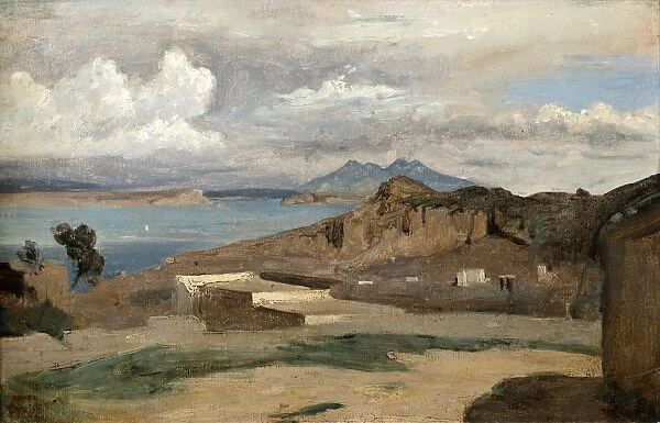 Ischia, seen from Mount Epomeo, 1828. Artist: Jean-Baptiste-Camille Corot