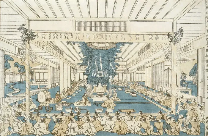 Framed Print : Ise Shrine Festival, between 1767 and 1770. Creator: Utagawa Toyoharu Framed Print : Ise Shrine Festival, between 1767 and 1770. Creator: Utagawa Toyoharu