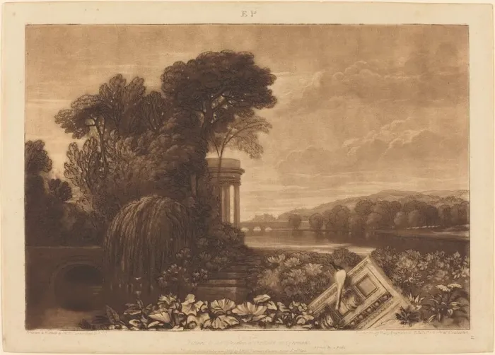 Framed Print : Isis, published 1819. Creator: JMW Turner Framed Print : Isis, published 1819. Creator: JMW Turner