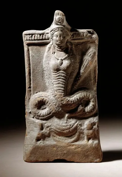Framed Print : Isis with Serpent Tail, 2nd century AD. Creator: Unknown Framed Print : Isis with Serpent Tail, 2nd century AD. Creator: Unknown