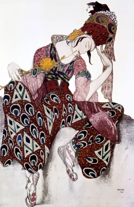 Framed Print : Iskander, costume design for the ballet La Peri (music by Paul Dukas), c1913. Artist: Leon Bakst Framed Print : Iskander, costume design for the ballet La Peri (music by Paul Dukas), c1913. Artist: Leon Bakst