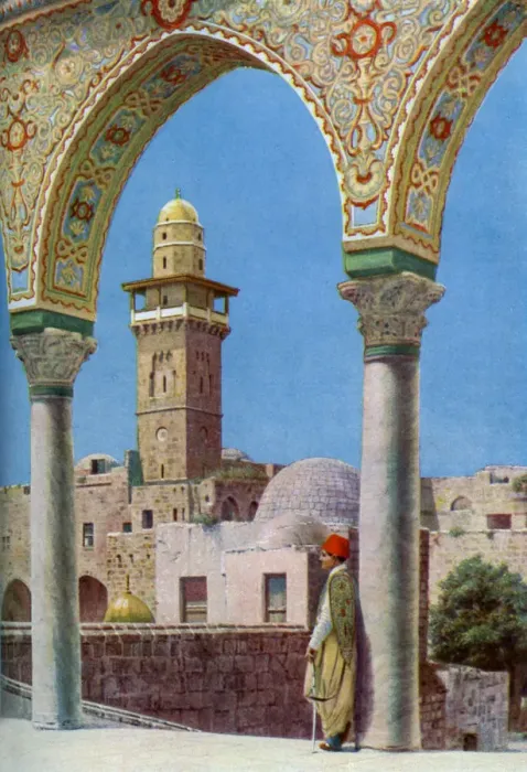 Framed Print : Islamic minaret on Temple Mount, Jerusalem, Palestine, c1930s. Artist: Donald McLeish Framed Print : Islamic minaret on Temple Mount, Jerusalem, Palestine, c1930s. Artist: Donald McLeish