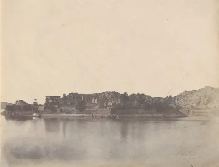 Framed Print : Island of Philae, 1853-54. Creator: John Beasley Greene Framed Print : Island of Philae, 1853-54. Creator: John Beasley Greene