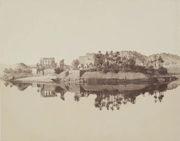 Framed Print : Island of Philae, 19th century. Creator: Anon Framed Print : Island of Philae, 19th century. Creator: Anon