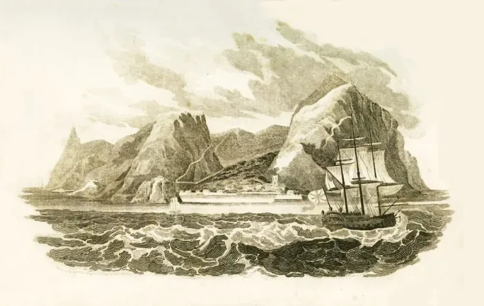 Framed Print : The Island of St. Helena, 1816. Creator: Unknown Framed Print : The Island of St. Helena, 1816. Creator: Unknown