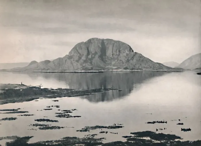 Framed Print : The island of Torghatten, 1914. Creator: Unknown Framed Print : The island of Torghatten, 1914. Creator: Unknown
