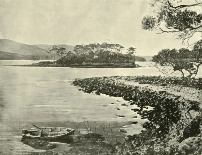 Framed Print : Isle of the Dead, Port Arthur, 1901. Creator: Unknown Framed Print : Isle of the Dead, Port Arthur, 1901. Creator: Unknown