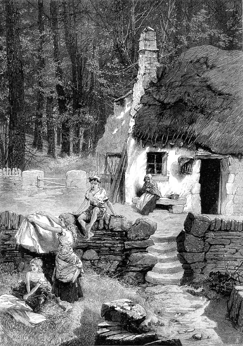 Framed Print : Isle of Man sketches: a Manx cottage, 1881. Creator: Unknown Framed Print : Isle of Man sketches: a Manx cottage, 1881. Creator: Unknown